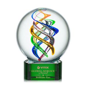 Galileo Award on Paragon Base - Green