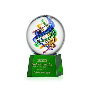Galileo Award on Robson Base - Green