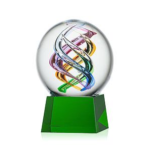 Galileo Award on Robson Base - Green