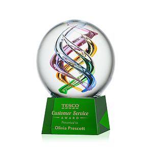 Galileo Award on Robson Base - Green