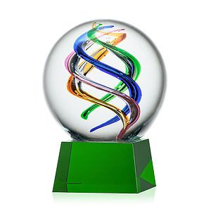 Galileo Award on Robson Base - Green