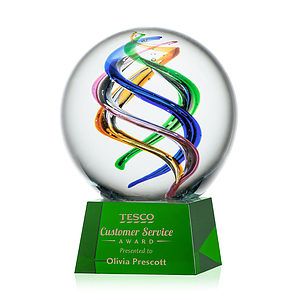 Galileo Award on Robson Base - Green