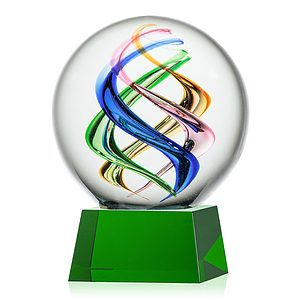 Galileo Award on Robson Base - Green
