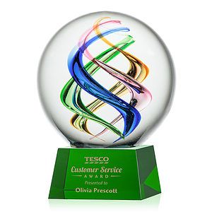 Galileo Award on Robson Base - Green