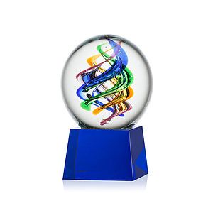 Galileo Award on Robson Base - Blue