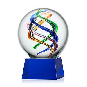 Galileo Award on Robson Base - Blue