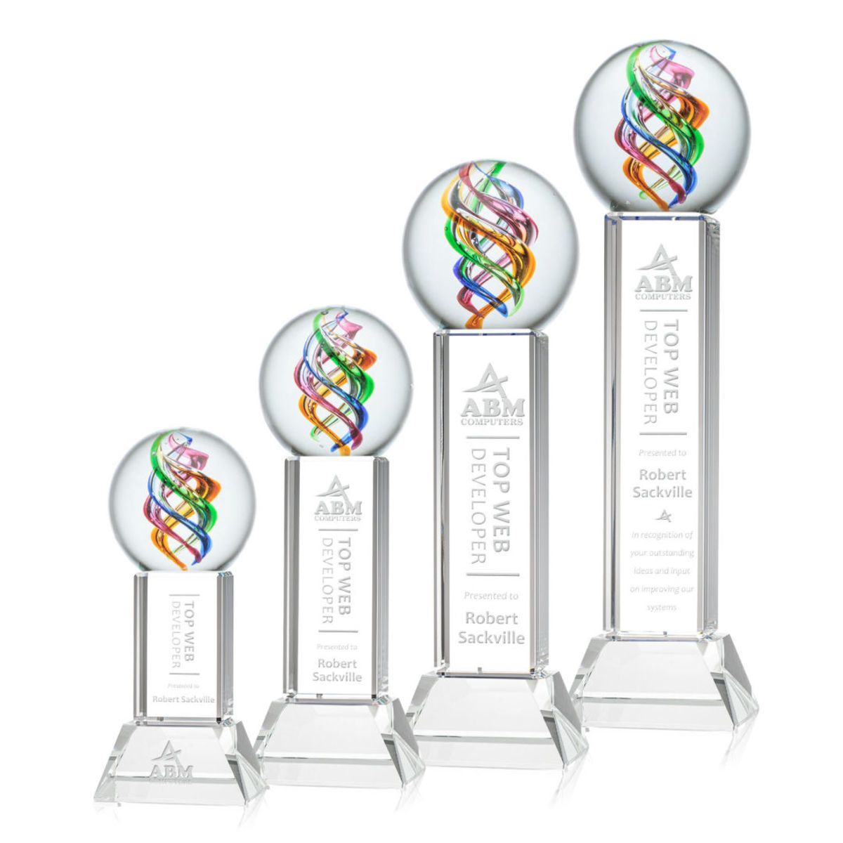 Galileo Award on Stowe Base - Clear