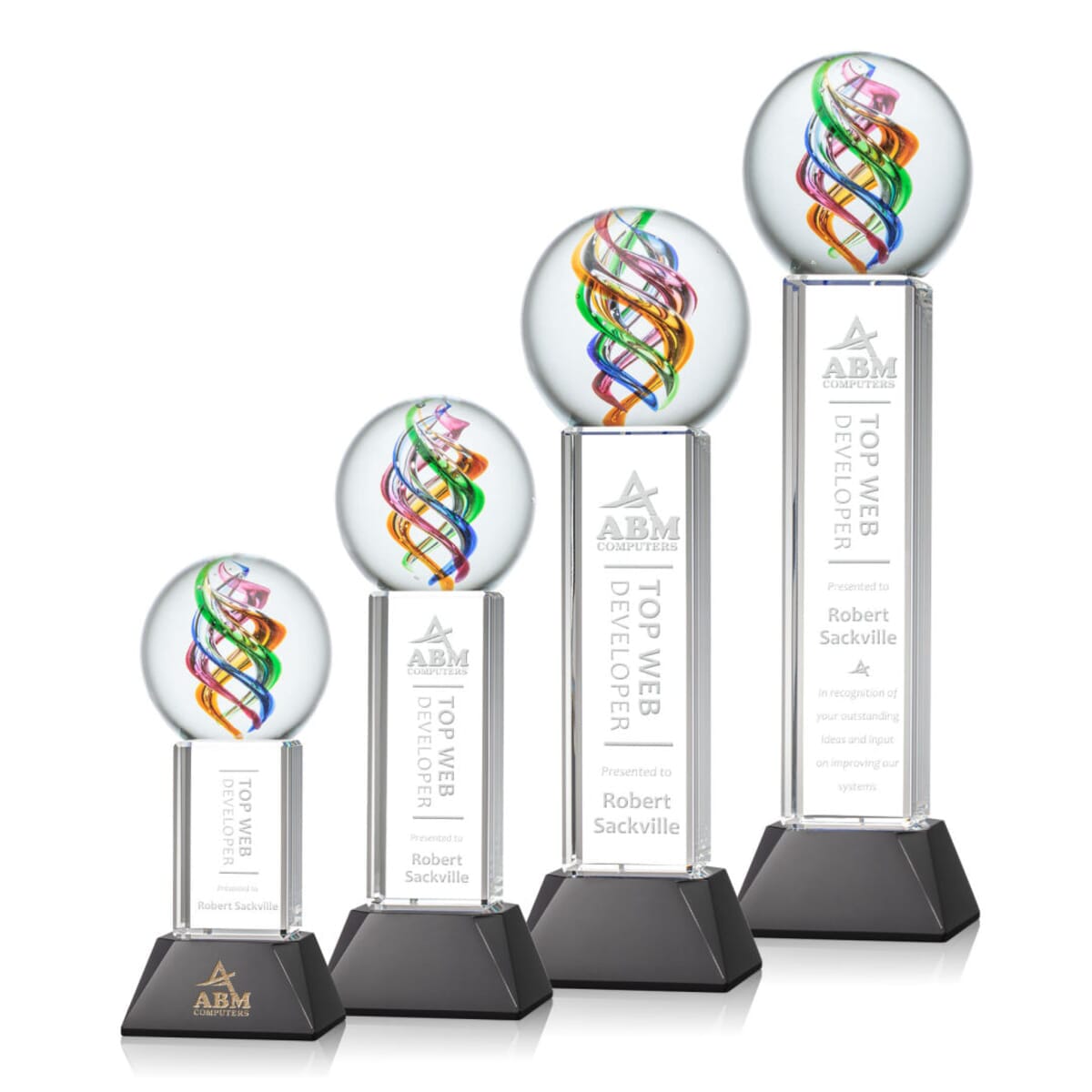 Galileo Award on Stowe Base - Black