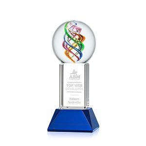 Galileo Award on Stowe Base - Blue