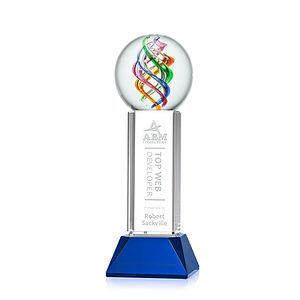 Galileo Award on Stowe Base - Blue