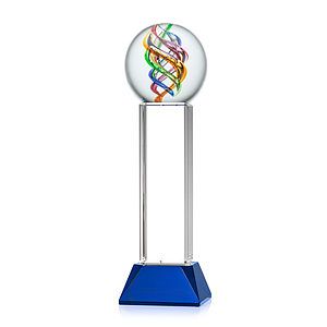 Galileo Award on Stowe Base - Blue