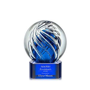 Genista Award on Paragon Base - Blue