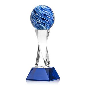 Naples Award on Langport Base - Blue