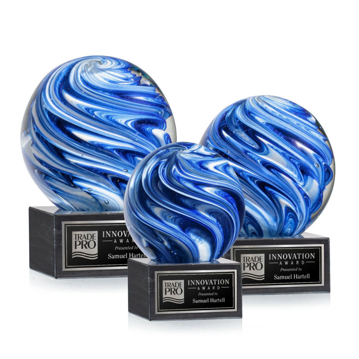 Naples Award on Square Marble Base