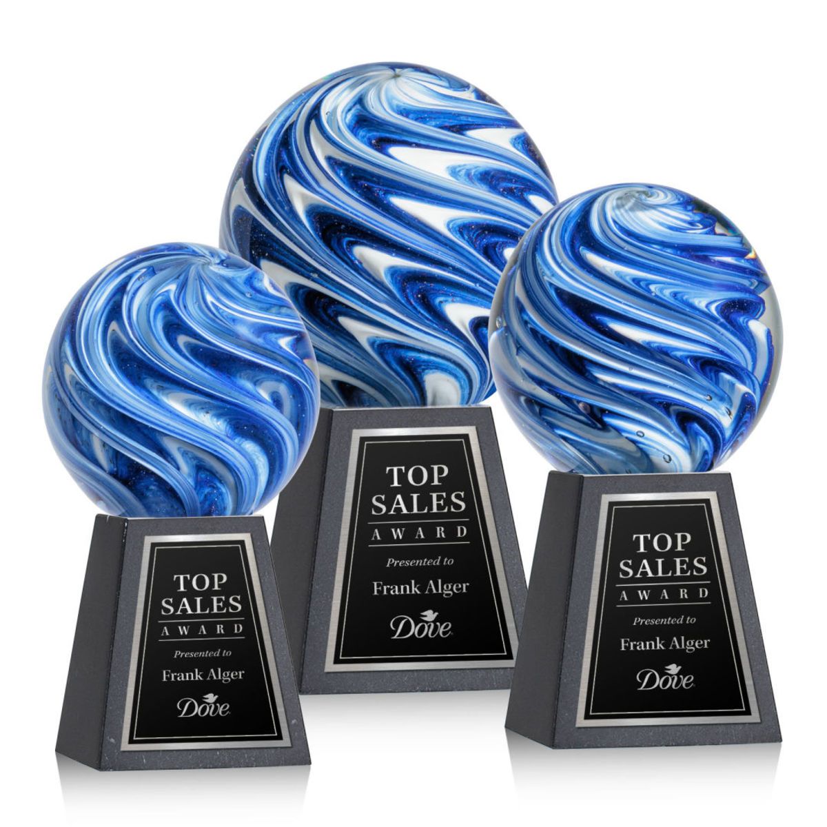 Naples Award on Tall Marble Base