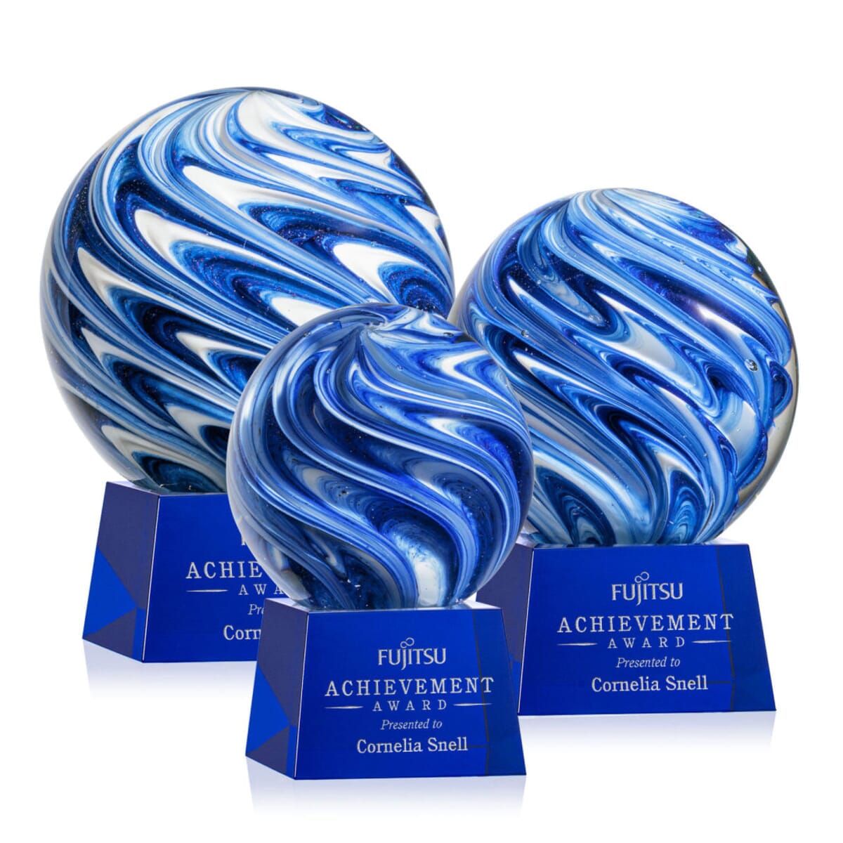 Naples Award on Robson Base - Blue