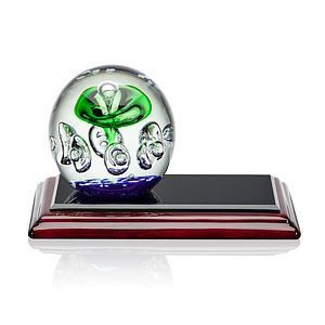 Aquarius Award on Rosewood Base