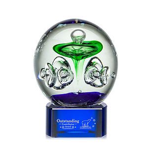 Aquarius Award on Paragon Base - Blue
