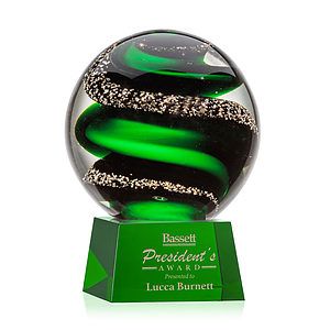 Zodiac Award on Robson Base - Green