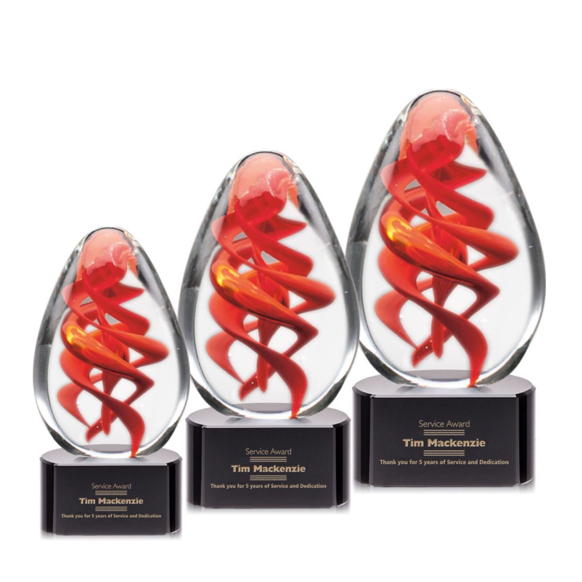 Helix Award on Paragon Base - Black