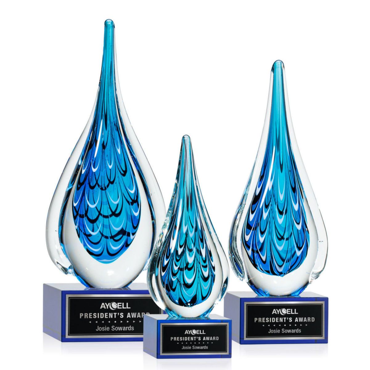 Worchester Award on Hancock Base - Blue