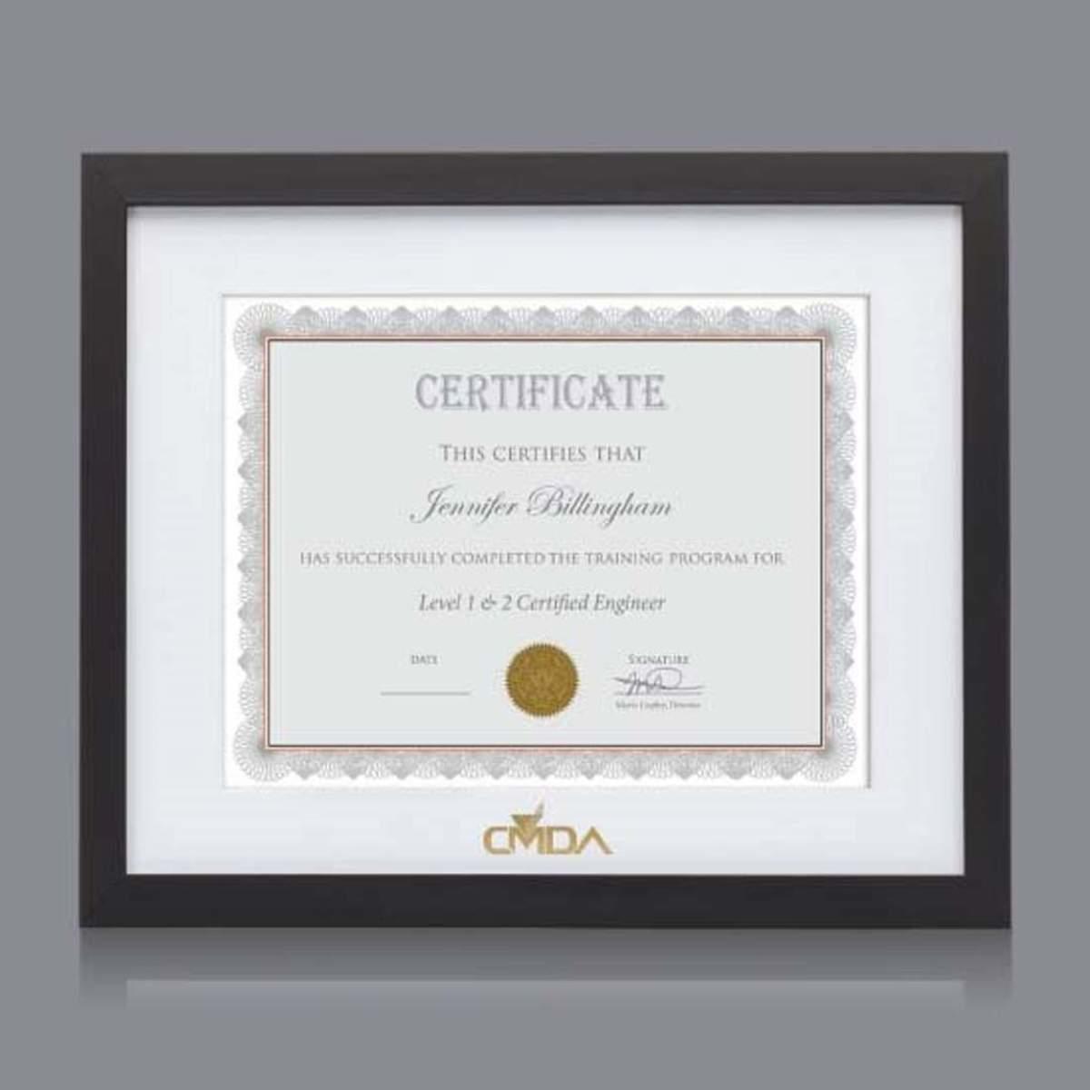 Aberdeen Certificate Frame