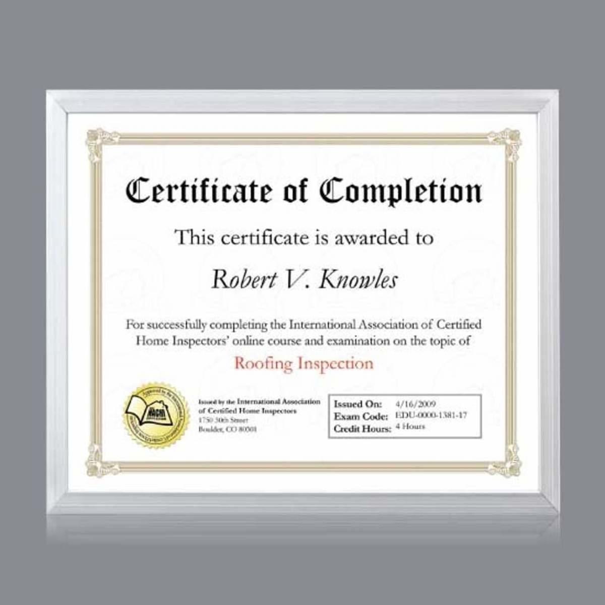 Metropolitan Certificate Frame
