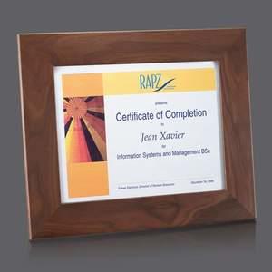 Brussels Certificate Holder - Walnut