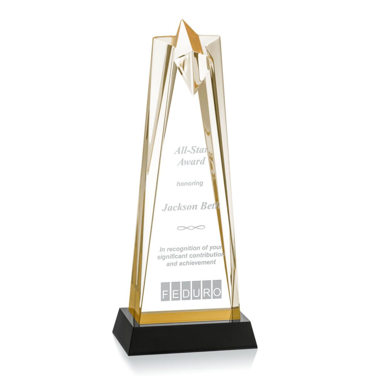 Rosina Star Award On Base - Gold