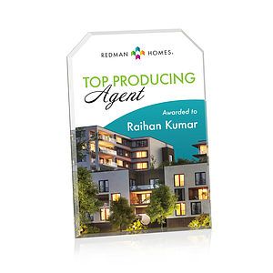 Polaris Clipped Rectangle VividPrint™ Award - Gold