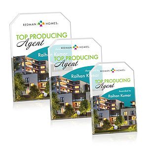 Polaris Clipped Rectangle VividPrint™ Award - Silver