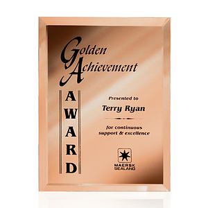Mirror Plaque - Gold