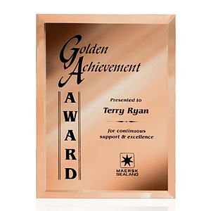 Mirror Plaque - Gold