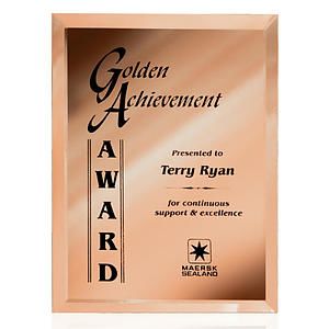 Mirror Plaque - Gold