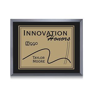 Avonlea/Everett Plaque - Black/Gold