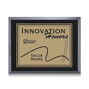 Avonlea/Everett Plaque - Black/Gold