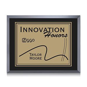 Avonlea/Everett Plaque - Black/Gold