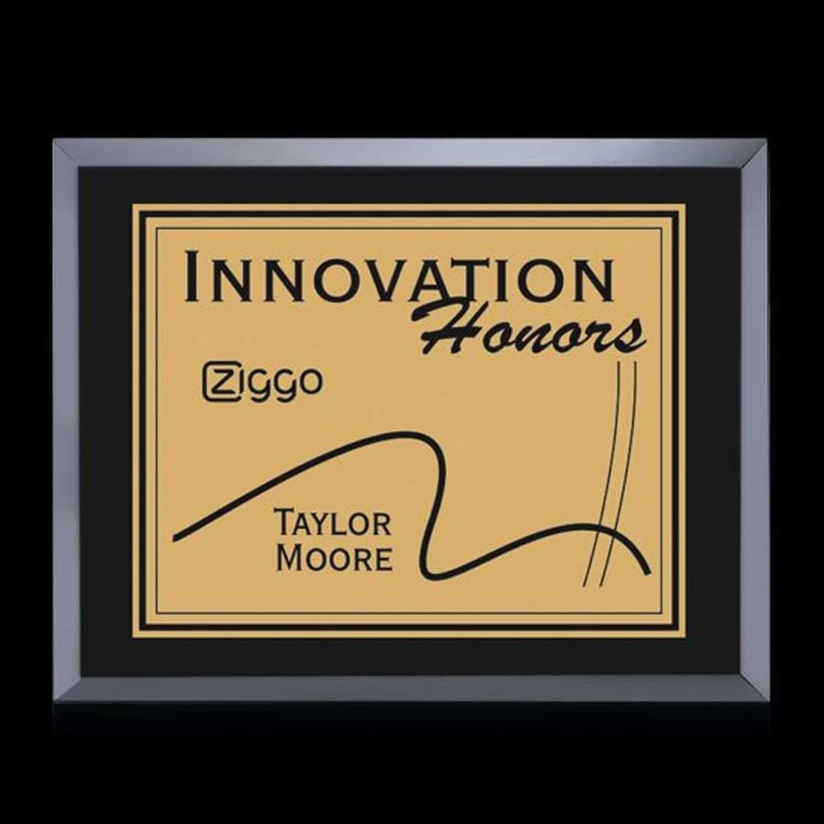 Avonlea/Everett Plaque - Black/Gold