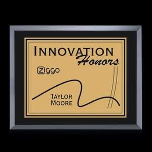 Avonlea/Everett Plaque - Black/Gold