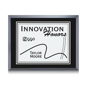 Avonlea/Everett Plaque - Black/Silver