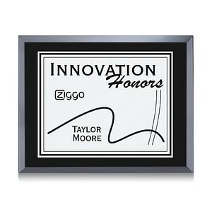 Avonlea/Everett Plaque - Black/Silver