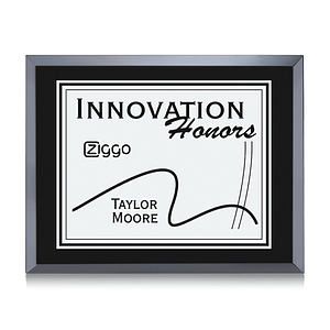 Avonlea/Everett Plaque - Black/Silver