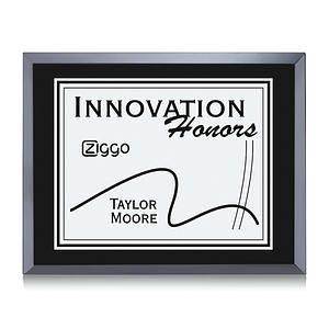 Avonlea/Everett Plaque - Black/Silver