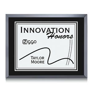 Avonlea/Everett Plaque - Black/Silver