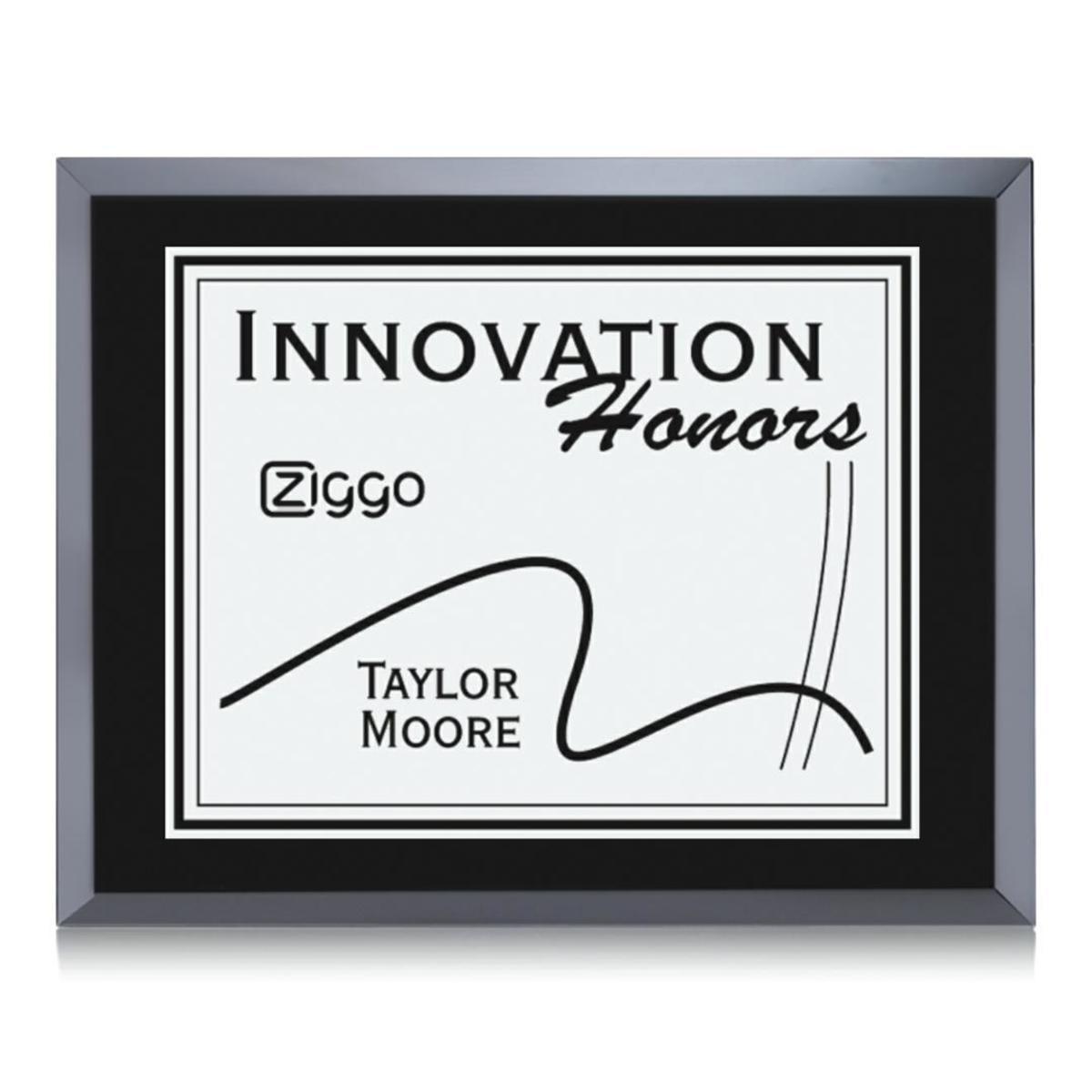 Avonlea/Everett Plaque - Black/Silver