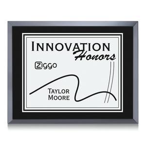 Avonlea/Everett Plaque - Black/Silver