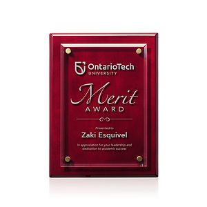 Caledon Plaque - Rosewood/Gold