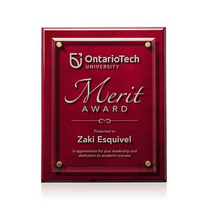 Caledon Plaque - Rosewood/Gold