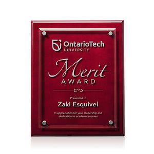 Caledon Plaque - Rosewood/Silver