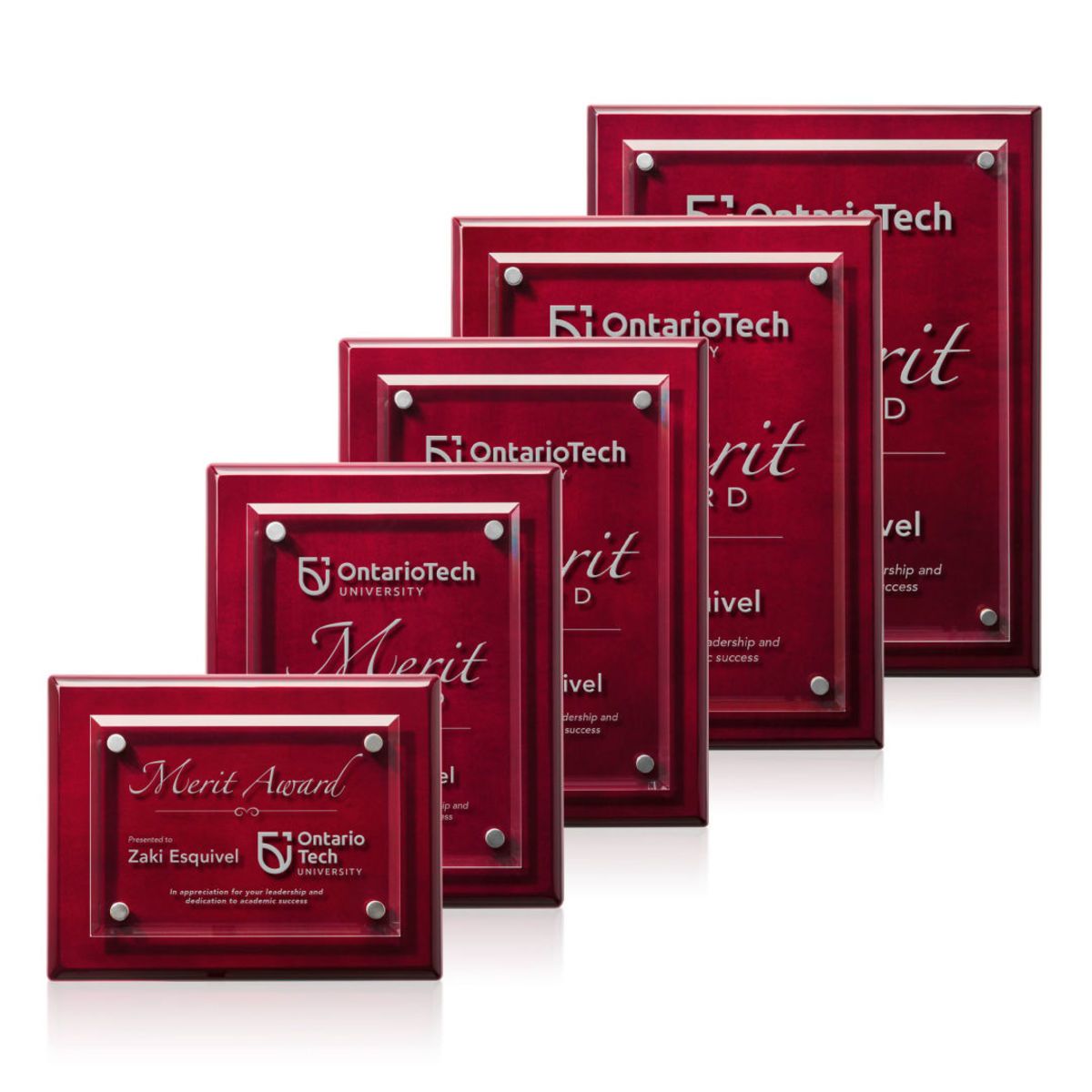 Caledon Plaque - Rosewood/Silver